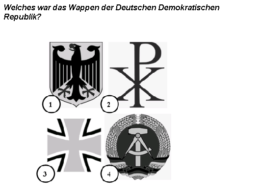 Picture for question 209. The answer options refer to the numbered pictures.